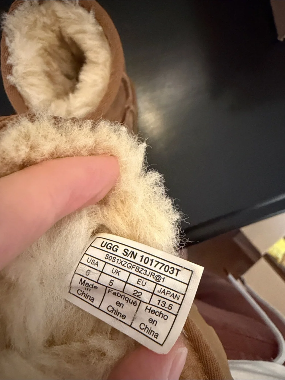 UGG Short Suede Boots in Chestnut Brown toddler 6T